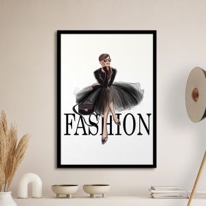 Fashion αφίσα κάδρο  Αφίσα πόστερ με μαύρη κορνίζα