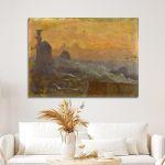 Canvas print The port of Rhodes, Malea