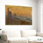 Canvas print The port of Rhodes, Malea