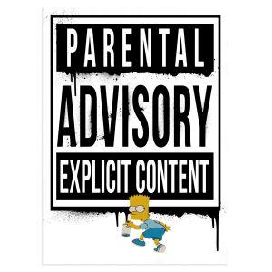  Parental Advisory I αφίσα κάδρο  Αφίσα πόστερ με μαύρη κορνίζα 2