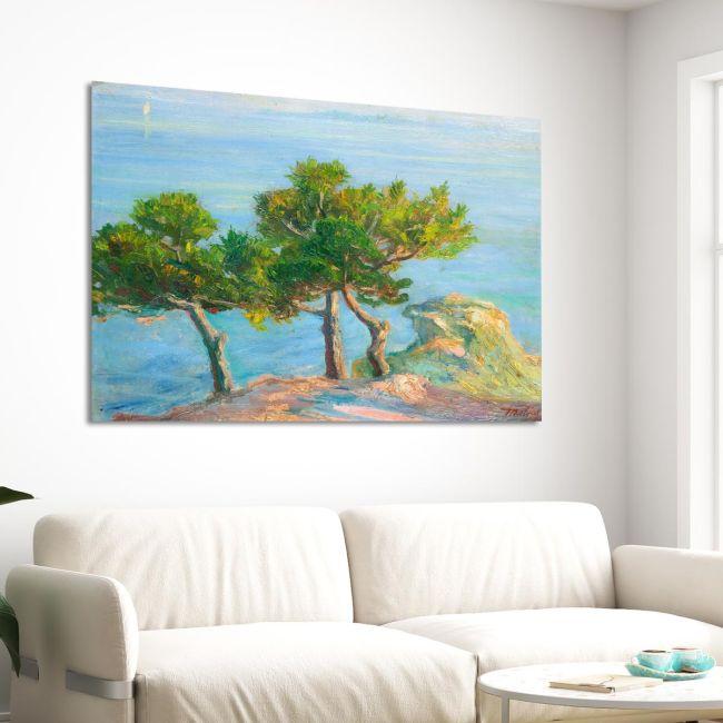 Canvas print Conifers in Chalki, Maleas