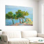 Canvas print Conifers in Chalki, Maleas