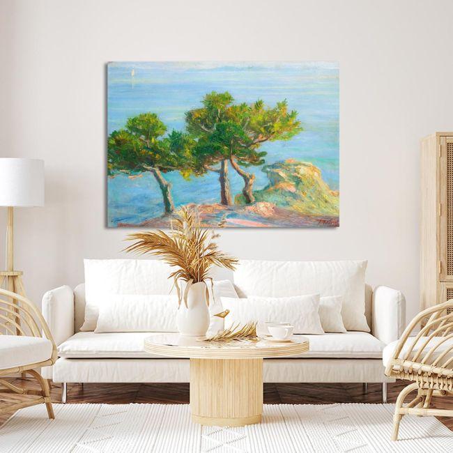 Canvas print Conifers in Chalki, Maleas