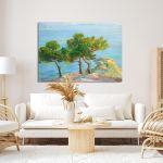 Canvas print Conifers in Chalki, Maleas