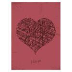 Scribble heart αφίσα κάδρο  Αφίσα