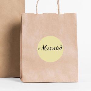 Αυτοκόλλητη ετικέτα με διαφορετικά ονόματα κυκλική 2