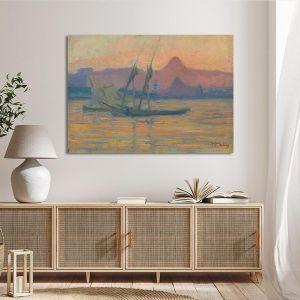Canvas print Boats on the Nile Maleas Framed canvas View 1 2