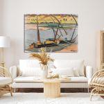 Canvas print Boats on the Nile II, Maleas