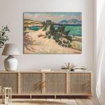 Canvas print Coast in Attica, Maleas