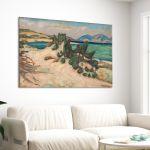 Canvas print Coast in Attica, Maleas
