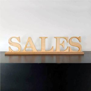 Ξύλινα γράμματα - πινακίδα εκπτώσεων sales