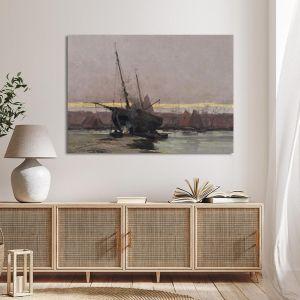 Canvas print Ship on the coast Altamouras I Framed canvas View 1 2