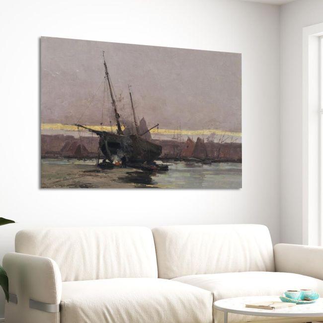 Canvas print Ship on the coast, Altamouras I