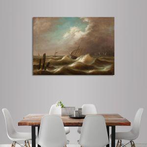 Canvas print Ship in a storm Altamouras I. Framed canvas View 1 2