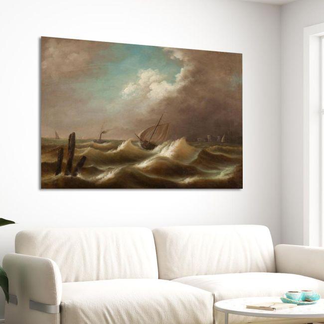 Canvas print Ship in a storm, Altamouras I.