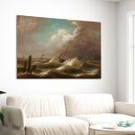 Canvas print Ship in a storm, Altamouras I.