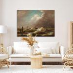Canvas print Ship in a storm, Altamouras I.