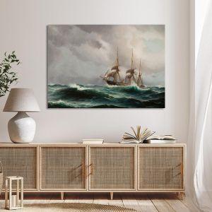 Canvas print Sailing in rough seas Altamouras I. Framed canvas View 1 2
