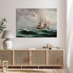Canvas print Sailing in rough seas, Altamouras I.