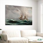 Canvas print Sailing in rough seas, Altamouras I.