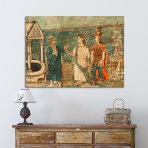 Canvas print Odysseus and Iphigenia, Theophilus