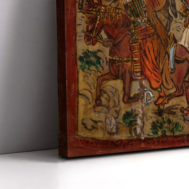 Canvas print Nikitaras, Gouras and Androutsos, Theofilos