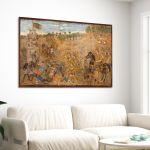 Canvas print Alexander in battle, Theophilos