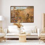 Canvas print Alexander in battle, Theophilos