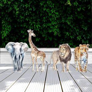 Wooden figures Jungle animals