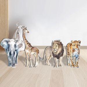 Wooden figures Jungle animals 2
