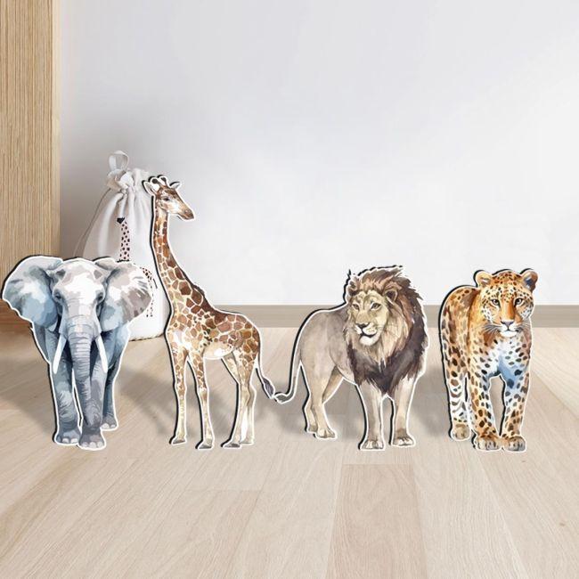 Wooden figures Jungle animals