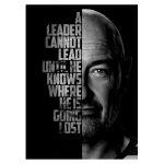  A leader can not lead αφίσα κάδρο  Αφίσα