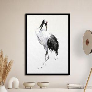 Cranes I αφίσα κάδρο  Αφίσα πόστερ με μαύρη κορνίζα