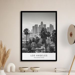  Los Angeles αφίσα κάδρο  Αφίσα πόστερ με μαύρη κορνίζα