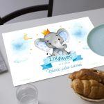 Placemat, Baby elephant with crown