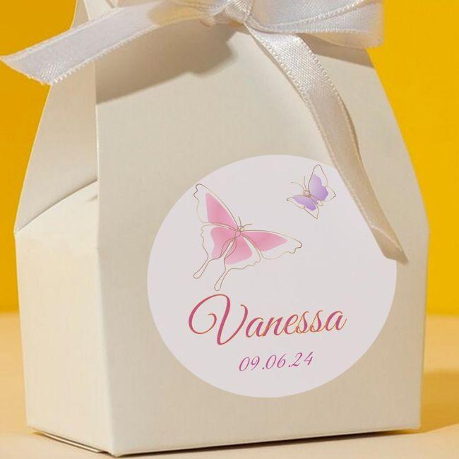 Αυτοκόλλητη ετικέτα, Πεταλούδες ζωγραφιά