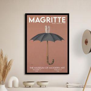 Αφίσα Έκθεσης MoMA 1965 Magritte R αφίσα κάδρο  Αφίσα πόστερ με μαύρη κορνίζα
