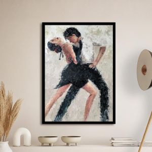  Tango couple αφίσα κάδρο  Αφίσα πόστερ με μαύρη κορνίζα