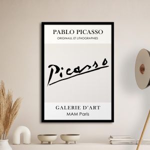 Picasso signature αφίσα κάδρο  Αφίσα πόστερ με μαύρη κορνίζα