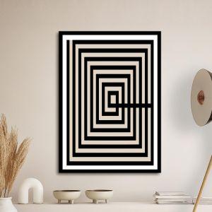 Top view pyramid, poster