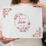 Wishes book, Flowers golden circles