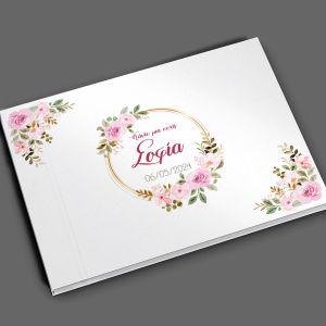 Wishes book, Flowers golden circles 2