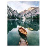 Green lake and a boat I αφίσα κάδρο  Αφίσα