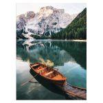 Green lake and a boat II αφίσα κάδρο  Αφίσα