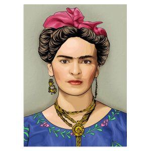 Frida, Black eyes, red lips, poster 2