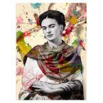 Frida in abstract colors, poster