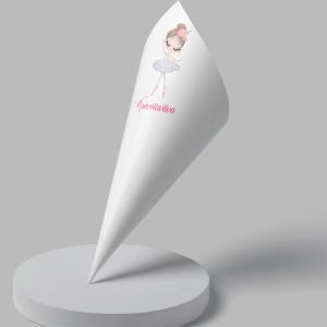 Paper candy cones Ballerina princess