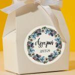 Sticker labelFlowers in motion