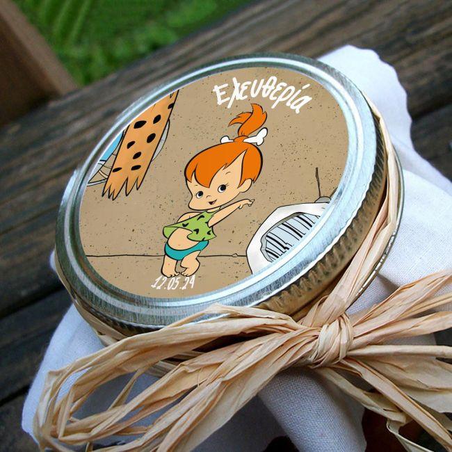 Sticker label,Cave girl