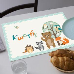 Placemat, Cute forest animals 2